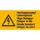 waarschuwings-combibord,Hoogspanning levensgevaar,PVC,HxB 32x65mm