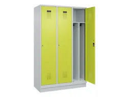 locker voor scheiding van kleding,HxBxD 1950x1200x500mm,3vak