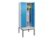 locker voor scheiding van kleding,HxBxD 2120x800x815mm,2vak