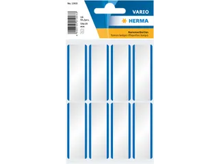 Naametiket Herma 1903 54x19mm Wit Blauw Acetaatzijde 16 stuks - 1