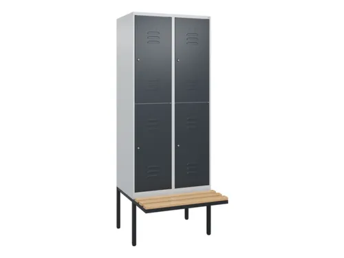 Dubbeldekse dekenkist,HxBxD 2120x800x815mm,2x2vak.,vak B 400mm