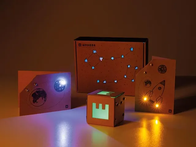 Tape-o-Tronics knutseldoos, creatieve DIY-projecten met karton en leds