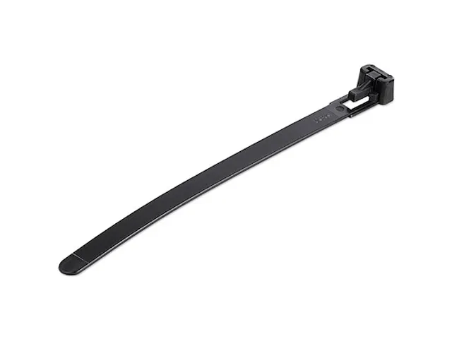 12cm Herbruikbare Kabelbinders zwart nylon 100 stuks