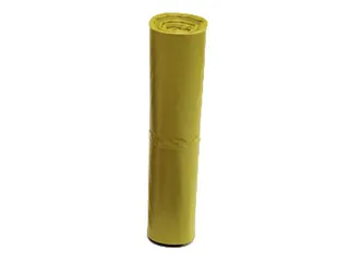 Kunststof Vuilniszakken 70 Liter Dikte 60 micron LXB 100x57.5cm Geel - 1