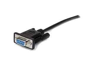 1m straight-through DB9 RS232 seriële kabel zwart M/F - 2