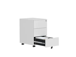 Ladeblok 3 gelijke lades wit - 2