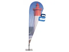 Print Drop voor Beach Flag Alu 345cm, 84x281cm Dubbelzijdig
