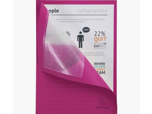 Venstermap Exacompta Forever L-map 120gr karton Roze