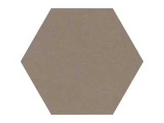 Prikbord Zeshoek Bruin Kleur 2208 Bulletin Paneel Ø 60cm frameloos - 1