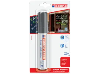 Viltstift edding 4090 window schuin zwart 4-15mm op blister - 1
