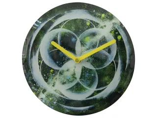 Tafelklok Nextime dia 20cm groen glas Cosmo Green Tafel - 2