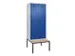 locker met bank,voor scheiding van kleding,HxBxD 2120x800x815mm,2vak