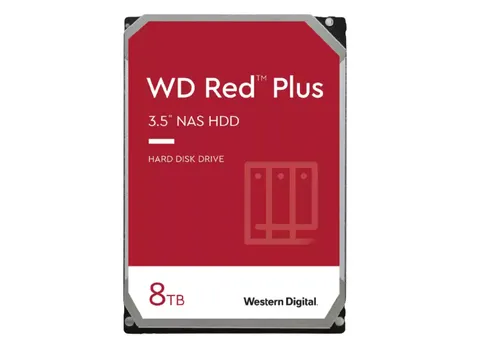Western Digital Red Plus interne harde schijf 8TB 7200 RPM