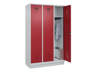 locker,HxBxD 1950x1200x500mm,3vak,vak B 400mm,cil.-slot,sokkel - 1