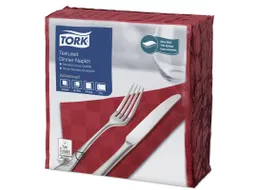 Tork 478789 Textured Dinnerservet Advanced Bordeaux 38x39cm