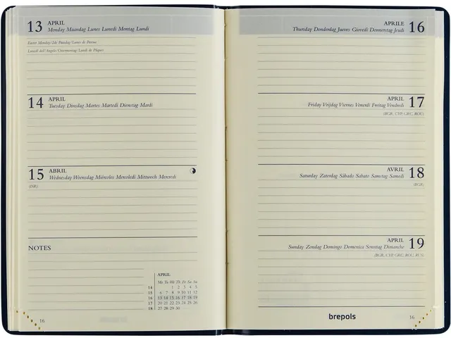 agenda Delta Seta 6-talig, blauw, 2026