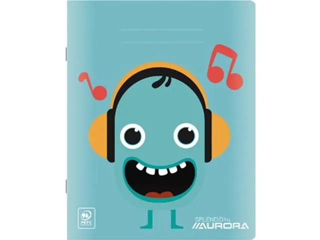 Splendid schrift, 48 bladzijden, ft 165x210mm, gelijnd 8 mm assorti