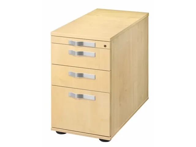 caisson de bureau,HxlxP 720-760x428x800mm,2tiroir(s),poignée ondulée