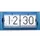 Tafel/wandklok NeXtime Big Flip 36x17x8.5cm acryl blauw