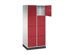 grootvolume-lockersysteem,RAL 7035/RAL 3003,HxBxD 1950x820x600mm