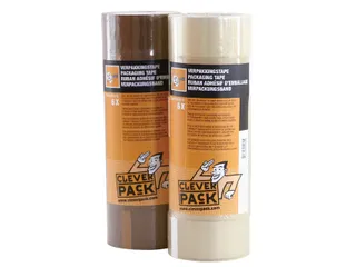 Verpakkingstape Cleverpack Pp 50mmx66m Transparant - 2