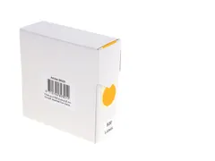 Etiket Rillprint 25mm 500st op rol fluor oranje