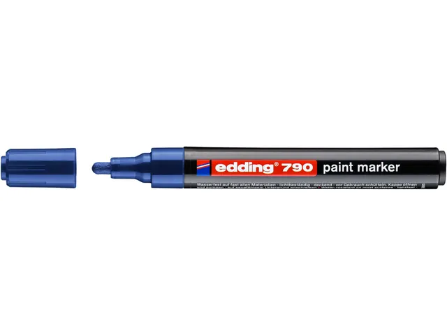 Paintmarker edding 790 op alcoholbasis 2-3mm blauw