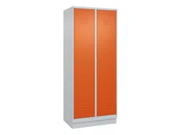 locker,HxBxD 1950x800x500mm,2vak,vak B 400mm,cil.-slot,sokkel