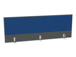 opzetpaneel bureau aanbouw achter MS-donkergrijs BN6016-blauw 1600mm