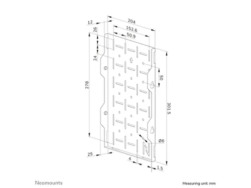 Neomounts LEVEL AWL05-750BL AV hardware opbergrek - max 10 kg - geschi