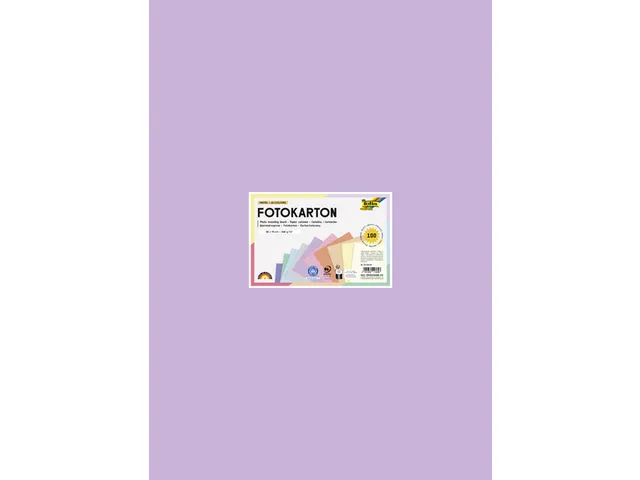 Fotokarton Folia 2zijdig pastel 50x70cm assorti 300gr 100 vel