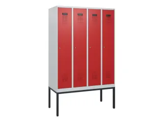 schoollocker,HxBxD 1950x1200x500mm,4vak,vak B 300mm,cil.-slot - 2