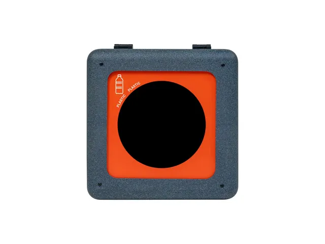 Circulaire Afvalbak BrickBin Plastic 65 Liter Grijs Oranje