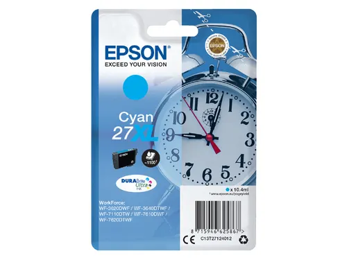Inktcartridge Epson 27XL T2712 blauw HC C13T27124012