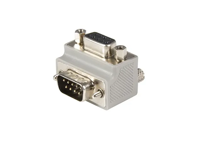 Rechts gehoekte DB9 naar DB9 Seriële kabel adapter Type 2 - M/F