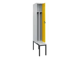 locker met bank,voor scheiding van kleding,HxBxD 2120x300x815mm,1vak