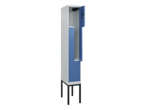 Z-garderobekast,HxBxD 2120x300x500mm,vak B 150/300mm,cil.-slot
