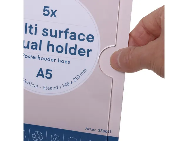 Posterhouder Sleeve A5 Multi-Surface Staand Acryl