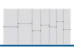 indelingsset,7lengteverdeler/6scheidingsplaten,v. front H 150mm