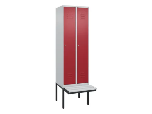 locker voor scheiding van kleding,HxBxD 2120x600x815mm,2vak