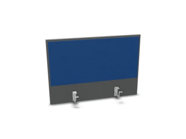 opzetpaneel bureau aanbouw achter MS-donkergrijs BN6016-blauw 800mm