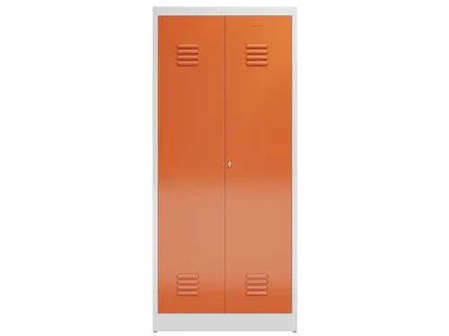 garderobekast 1800x800x500mm 2vak klink RAL7035 RAL3000