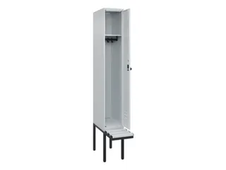 locker met bank,HxBxD 2120x300x815mm,1vak,vak B 300mm,draaigrendel - 2