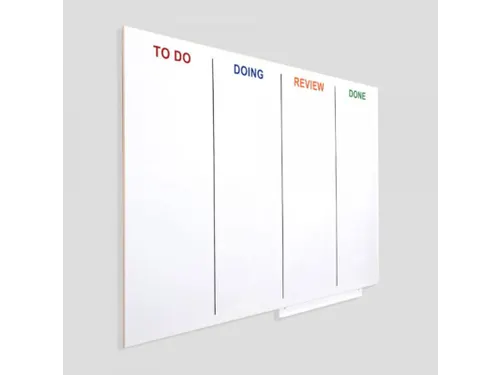 Whiteboard Rocada Skinagile 100x150cm wit gelakt