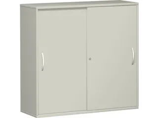 Schuifdeurkast 1150x1200x430mm Romp Lichtgrijs Decor Front Lichtgrijs - 1