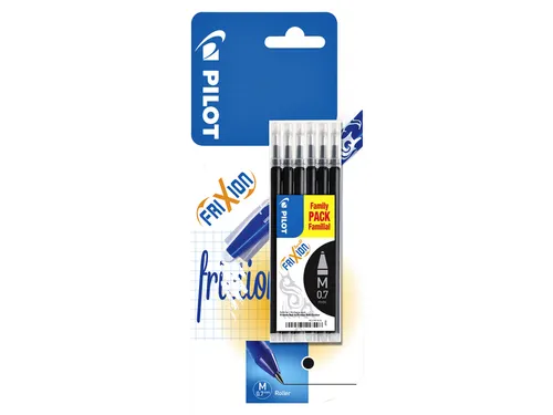 Rollerpenvulling Pilot Frixion Ball 0.7mm Zwart Medium Blister à 6 st