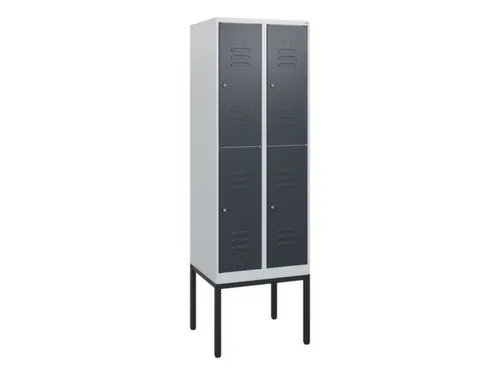 dubbeldekse locker,HxBxD 1950x600x500mm,2x2vak.,vak B 300mm