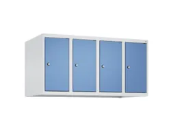 opzetkast,v. locker,4vak.,vak B 250mm,HxBxD 500x1000x500mm,vleugeldeur