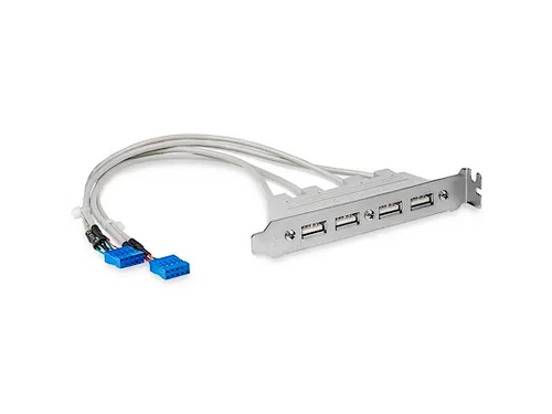 4-poorts USB A vrouwelijke sleufplaatadapter