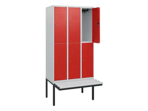 Dubbeldekse dekenkist,HxBxD 1950x900x815mm,3x2vak.,vak B 300mm